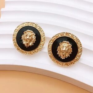 Luxury Designer Elegant Lion Earrings - NEW